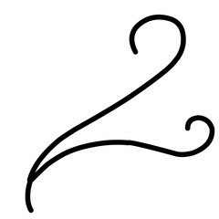 Simple Curved Doodle Lines