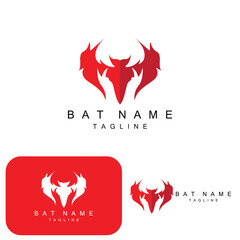 night animal halloween bat logo vector symbol © Arya19