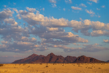 Impression of the Sunset, from a campground in Sesriem, Nambia, gateway to the Sossusvlei.