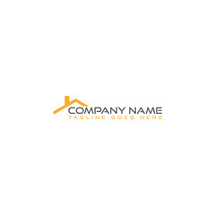 Roof real estate logo. Building logo icon isolated on white background