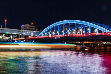 東京リバーシティの夜景　東京