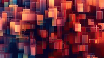 Multiple layers of processing in deep learning architectures, background with empty space for text, generative AI