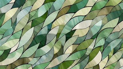 Generative AI, An abstract pattern inspired by nature in shades of green and brown