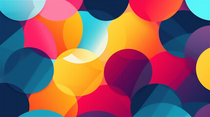 Generative AI, A colorful abstract pattern with overlapping circles