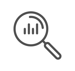 Search engine optimization related icon outline and linear vector.