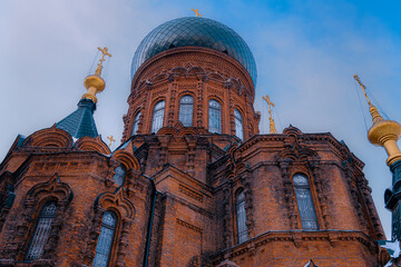 Saint Sophia Cathedral, located in Sophia Square, Daoli District, Harbin, Heilongjiang Province, China, is a Byzantine style Orthodox church built in 1907 and is a landmark of Harbin.