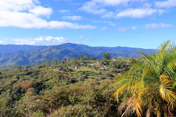 Landscape near in Paraiso around Orosi Valley near the city of Cartago, Costa Rica