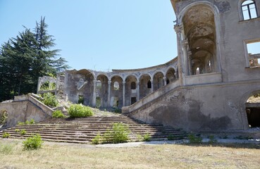 Fototapeta premium The Abandoned Theatre of Chiatura, Georgia