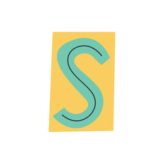 Alphabet Cutout Letters