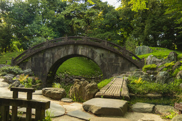 old bridge in the park