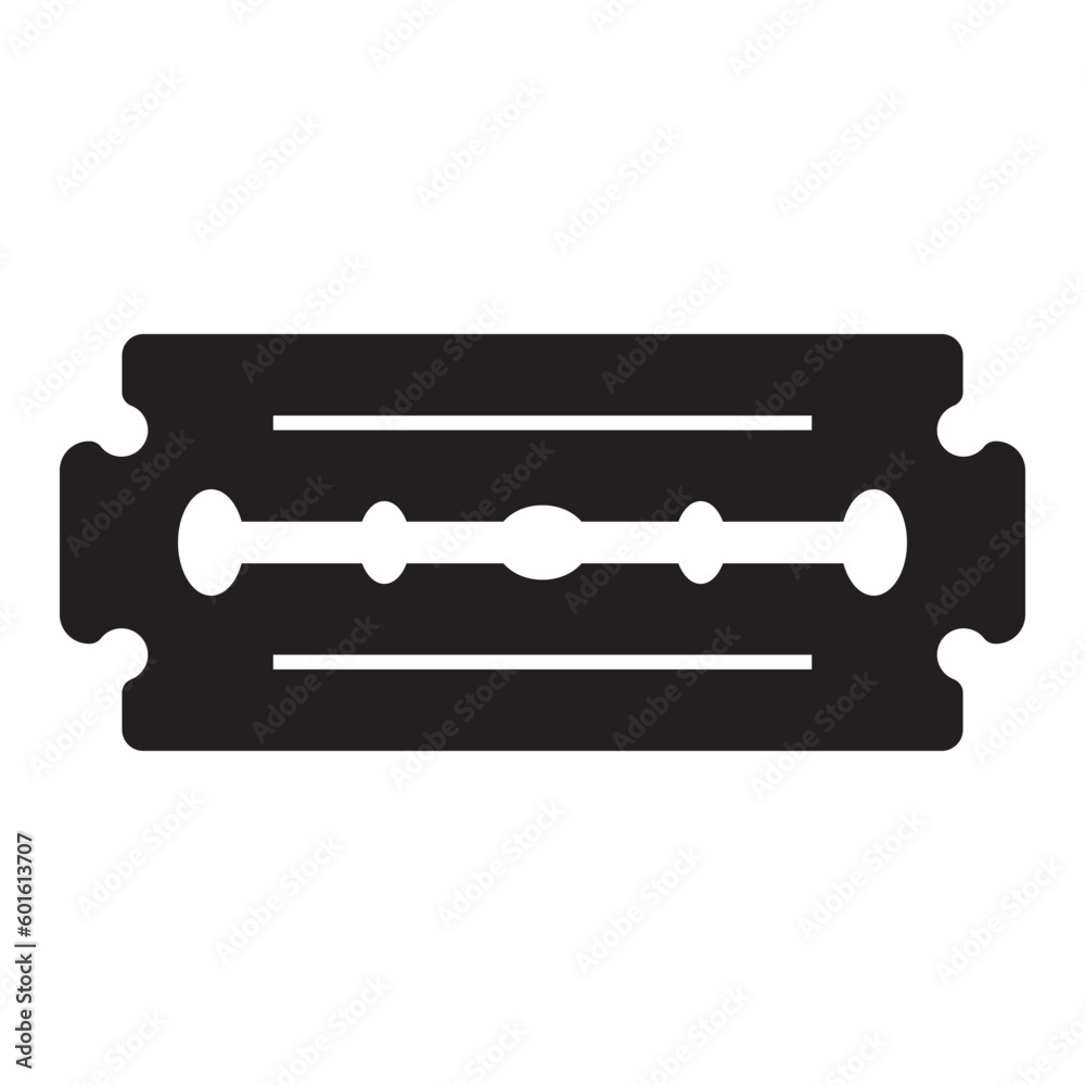 Wall mural Razor blade symbol icon, logo vector illustration design template