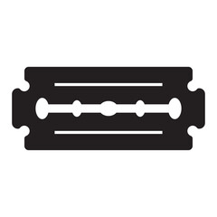 Razor blade symbol icon, logo vector illustration design template