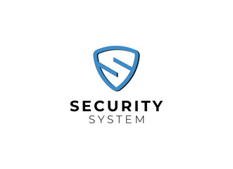 security logo technology for your company, shield logo for security data