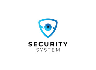 security logo technology for your company, shield logo for security data