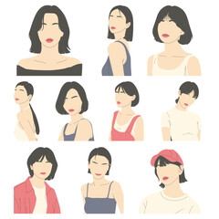 Women Aesthetic Illustration