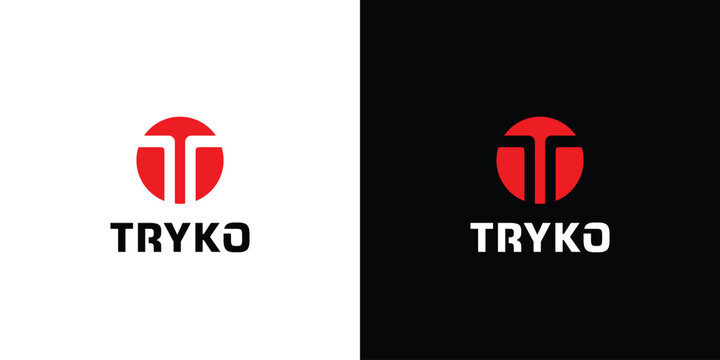 Modern and strong letter T initials logo design 5