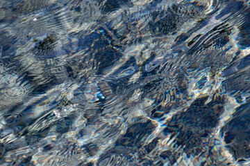 Obraz na płótnie Canvas beautiful blue water background under the sun