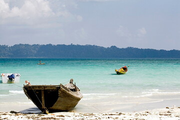 Havelock island- beach no 7,  part of Ritchie’s Archipelago, in India’s Andaman Islands.