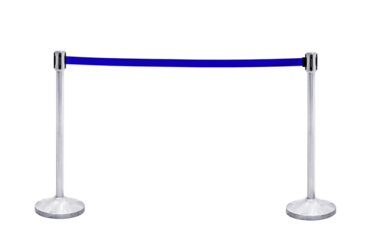 Rope barrier block.