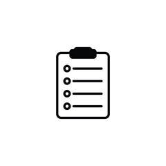 Obraz premium Checklist icon design with white background stock illustration