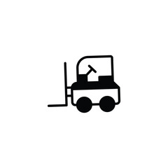 Forlift icon design with white background stock illustration