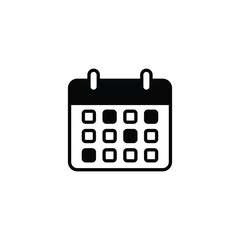 Schedule icon design with white background stock illustration