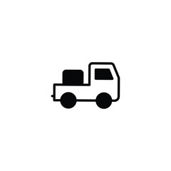 Delivery Truck icon design with white background stock illustration