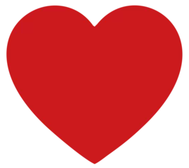 Foto op Plexiglas Heart, Love, Romance or valentine's day red heart vector illustration for apps and websites © Neo