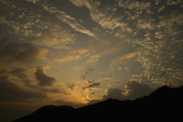 Sunrise over eaglesnest wildlife sanctuary, Arunachal Pradesh