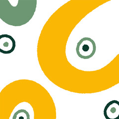 Fun colorful line doodle  pattern. Creative  art background for children or trendy design with basic shapes. Simple scribble backdrop.