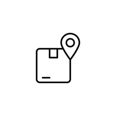 Location icon design with white background stock illustration