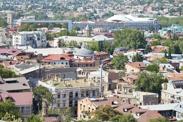 Fototapeta na wymiar Old Tbilisi, the historic district of Georgia's bustling capital city