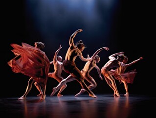 Emotion in Motion: Dynamic Dance Performance - AI Generated - obrazy, fototapety, plakaty