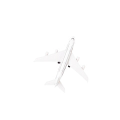 Fototapeta na wymiar Toy airplane isolated on transparent background