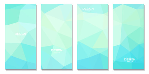 abstract brochures geometric colorful gradient with triangles pattern modern background for business