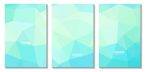 abstract flyers geometric colorful gradient with triangles pattern modern background for business