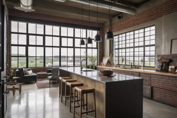 Industrial Loft Living at Its Finest - AI Generated