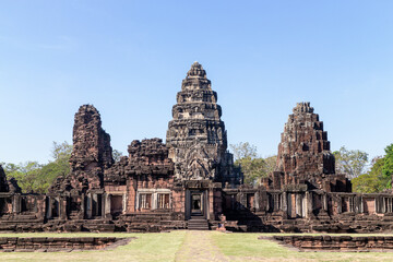 Ancient Khmer stone castle at Phimai District, Thailand