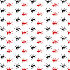seamless pattern with insects 