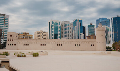 Abu Dhabi city landmarks Al Hosn modern museum celebrating the UAE culture and heritage , heritage...