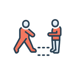 Color illustration icon for came 