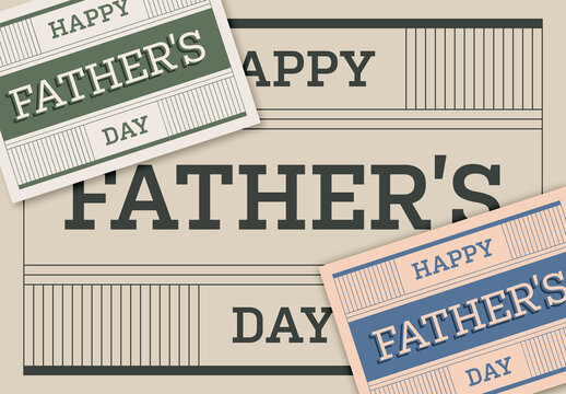 Father&rsquo;s Day Card Layout
