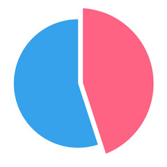 Infographic polar pie chart element