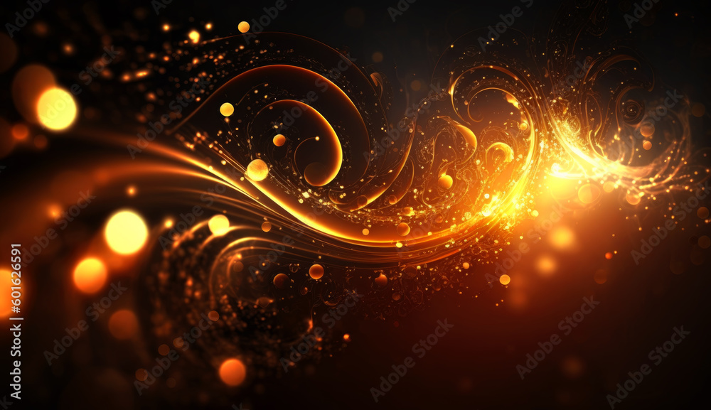Poster abstract shiny color gold wave, luxury background.