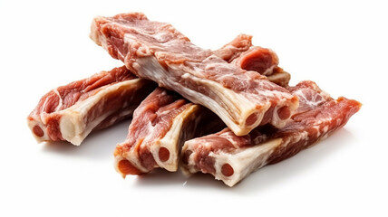 isolated white background photo of arugula. generative ai