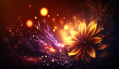 Fototapeta na wymiar Beautiful flower background, generative ai.