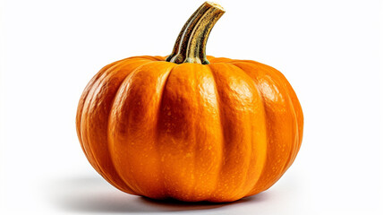 isolated white background photo of Pumpkin. generative ai