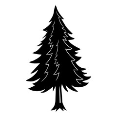 christmas tree silhouette