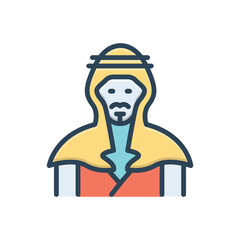 Color illustration icon for eastern 
