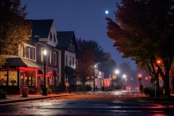 night in the city made with generative ai